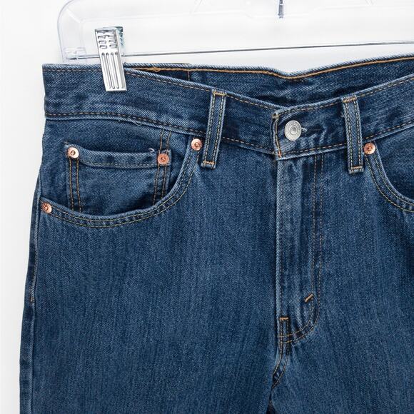 Levi’s 550 Relaxed Fit Straight Leg Jeans Men’s 31x34 Dark Wash Blue Workwear - Picture 2 of 13